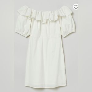 H&M Linen Off the Shoulder Dress